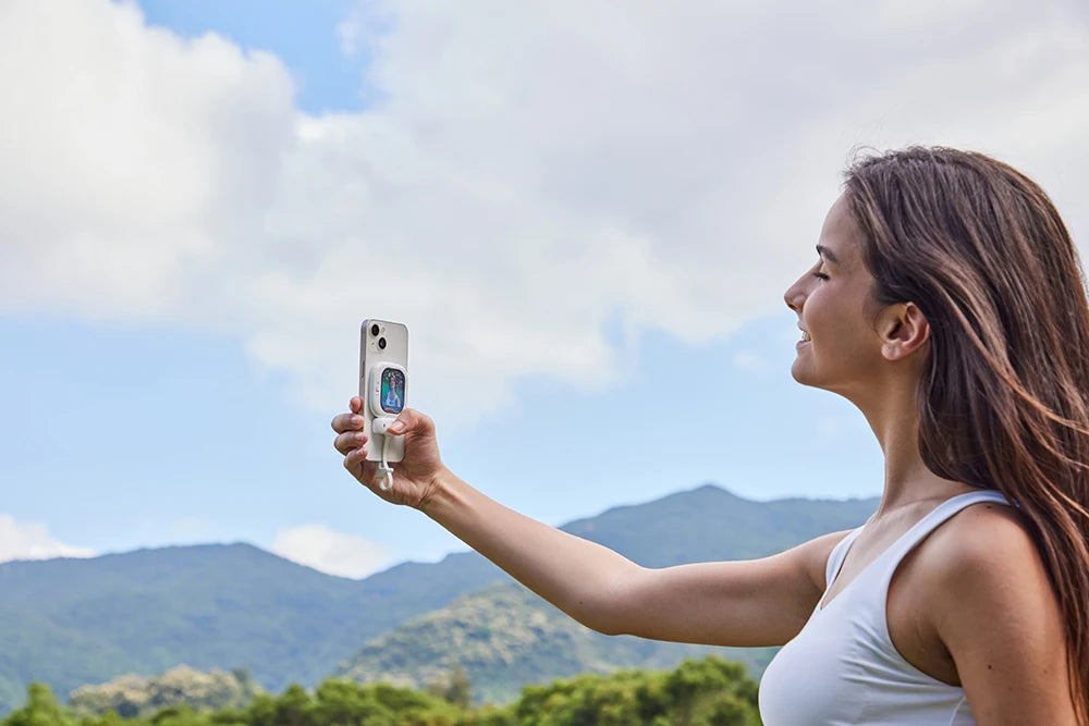 Vlogmate Mini Selfie pour iPhone 5-12 13 14 15 16 Pro Vlog