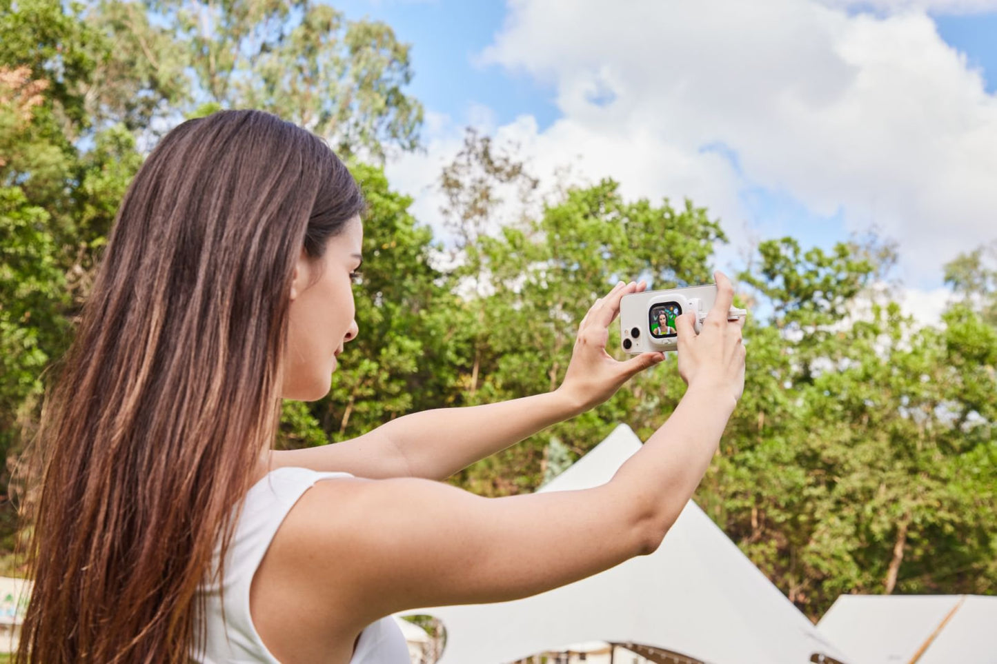 Vlogmate Mini Selfie pour iPhone 5-12 13 14 15 16 Pro Vlog