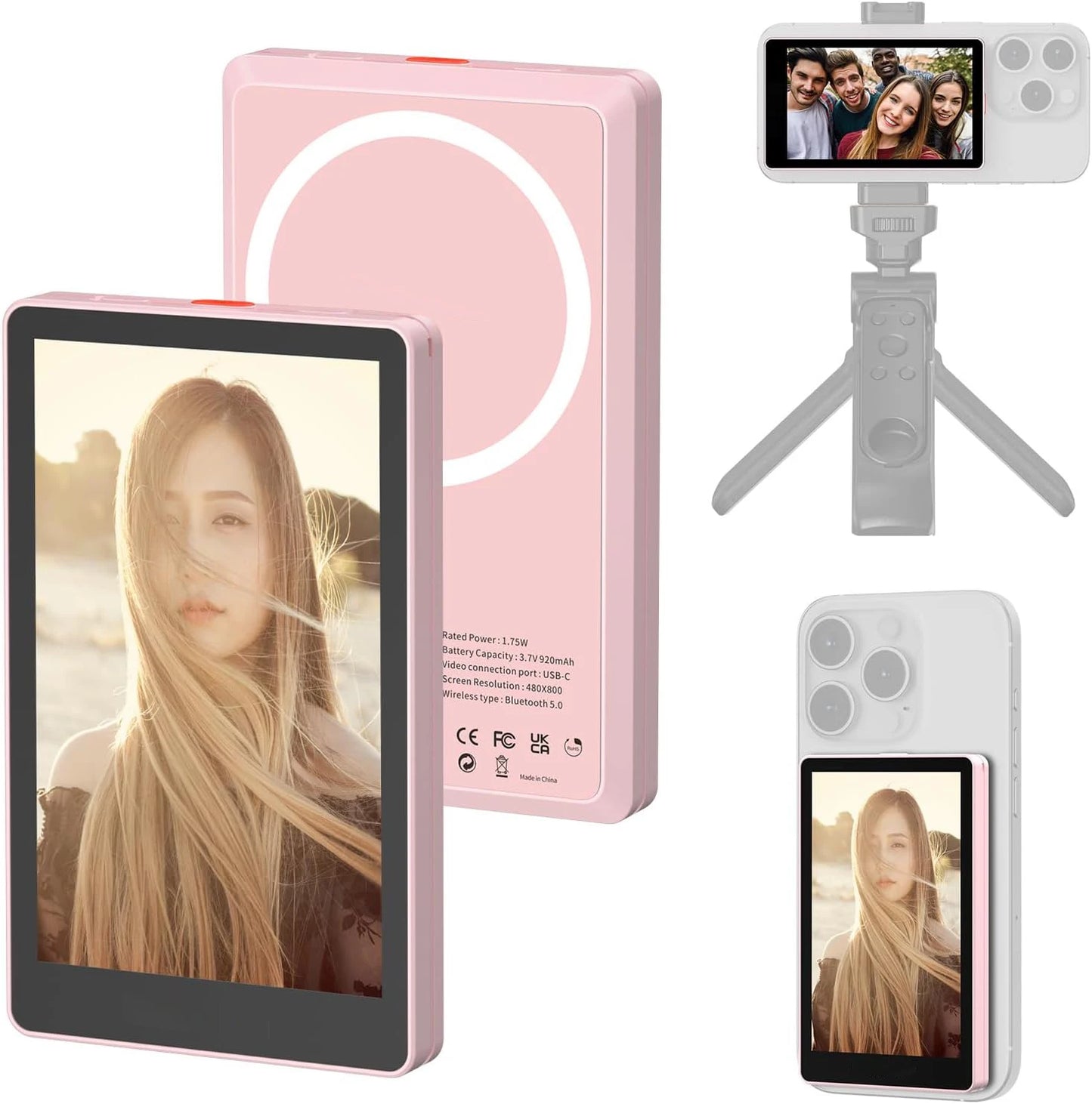 Mini Selfie Camera for iPhone Vlog Selfie Bluetooth 