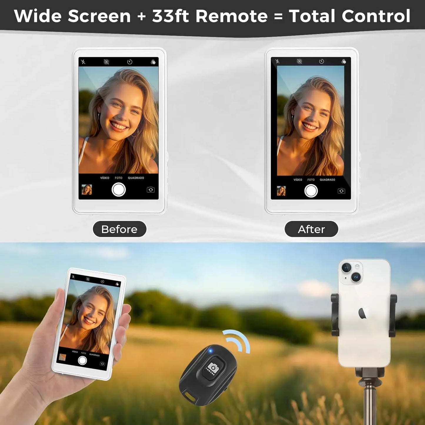 Mini Selfie Camera for iPhone Vlog Selfie Bluetooth 
